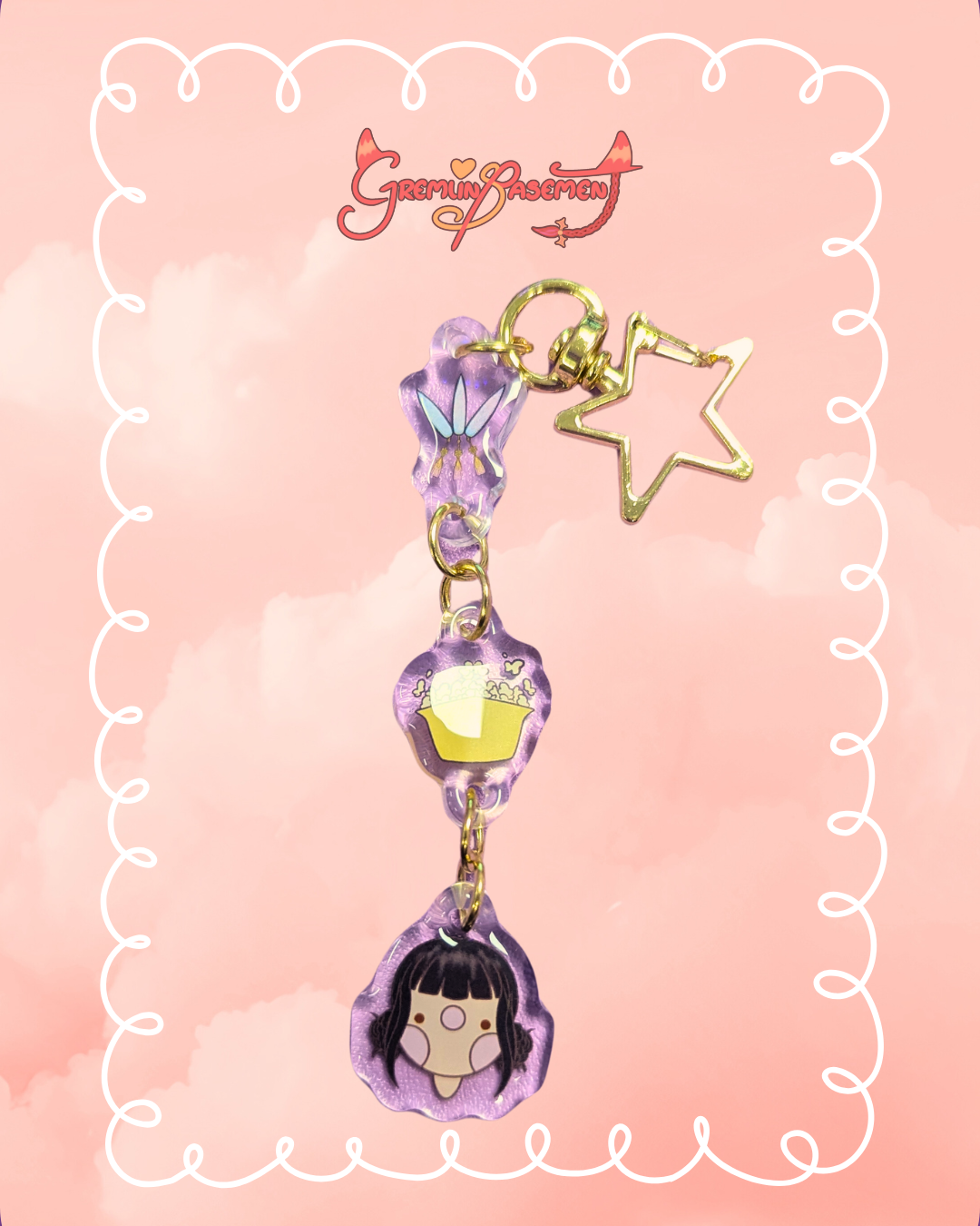 Zoey Connecting Acrylic Keychain
