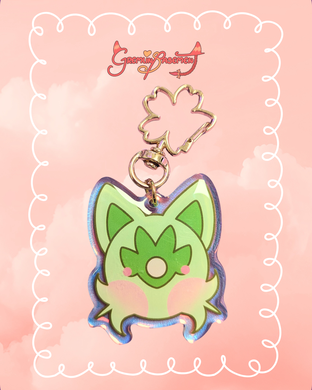 Sprigatito Acrylic Keychain