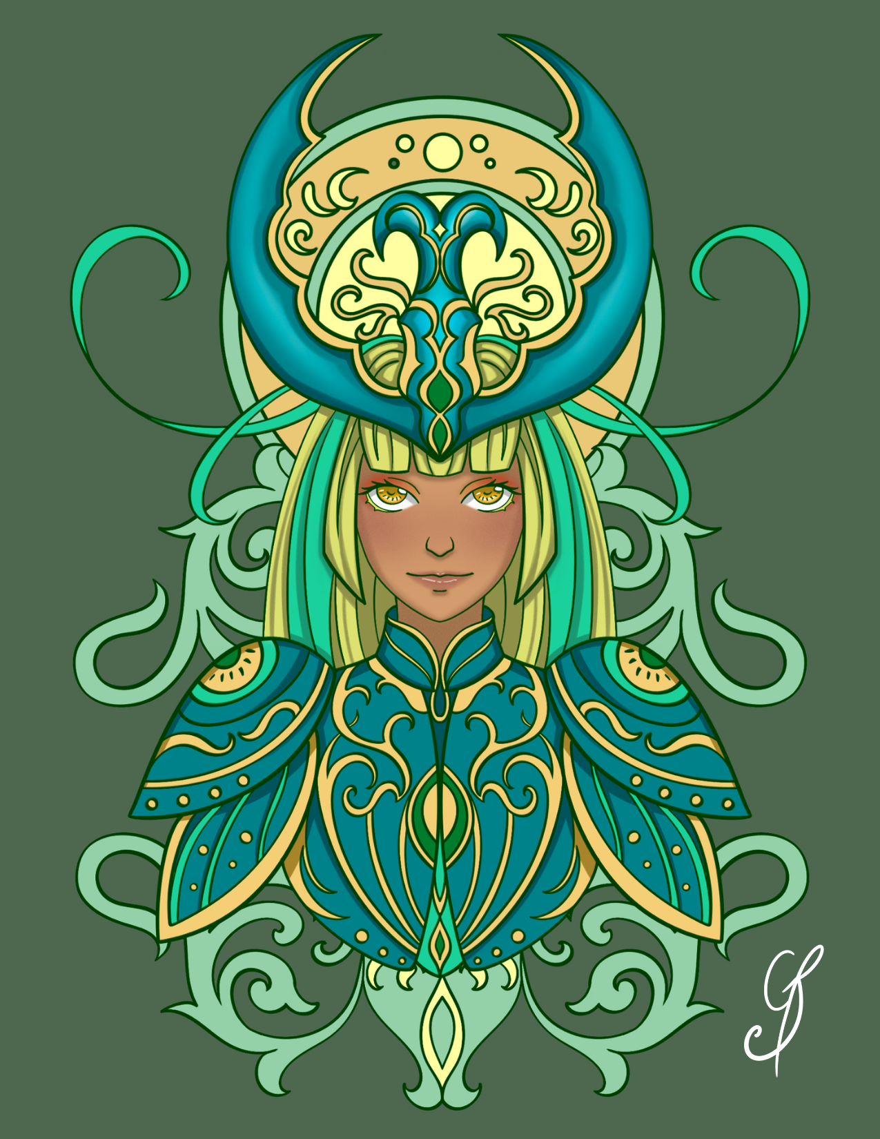 Beetle Small Art Print (5.5x7)