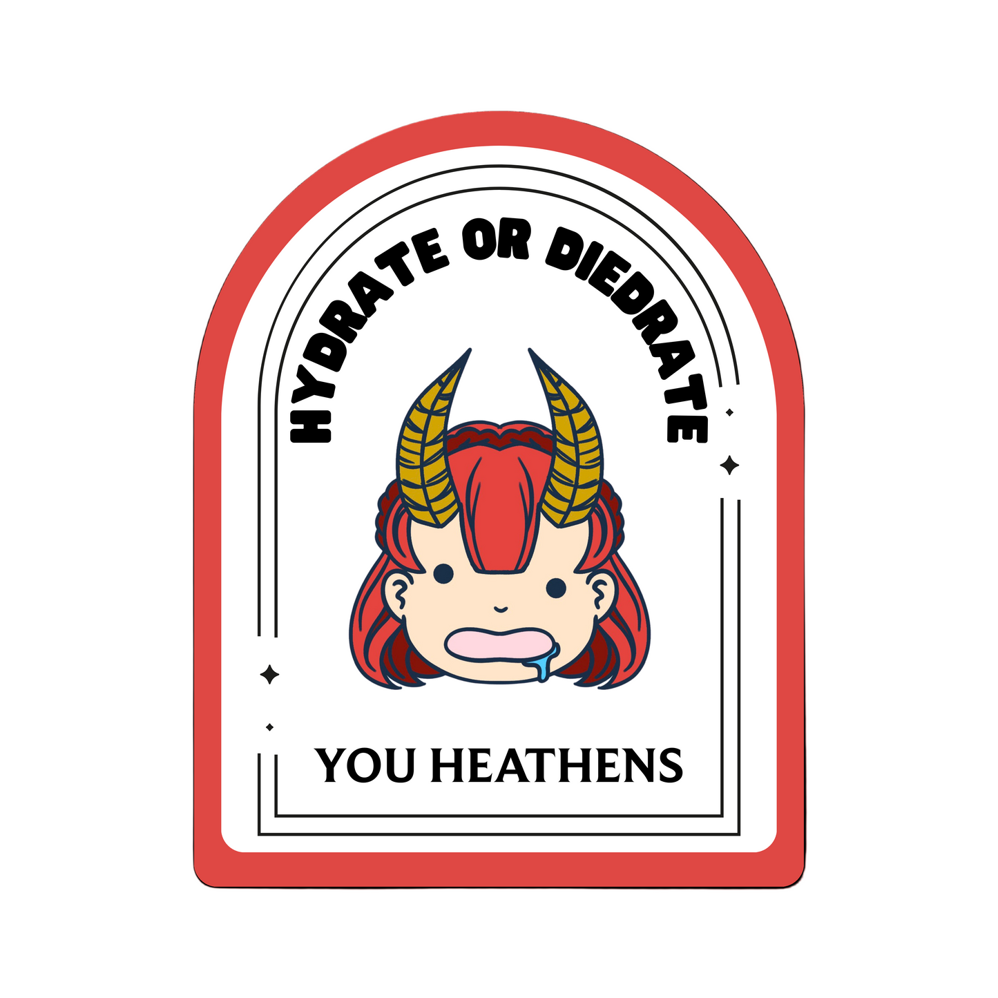 Hydrate or Diedrate 3" Sticker