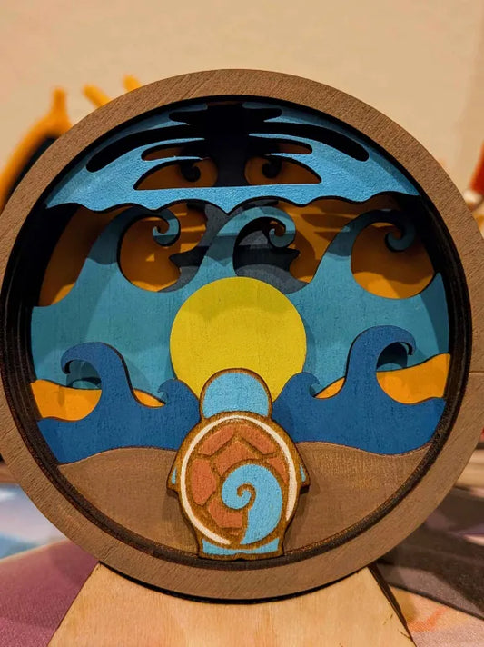 Squirtle Wooden Shadowbox
