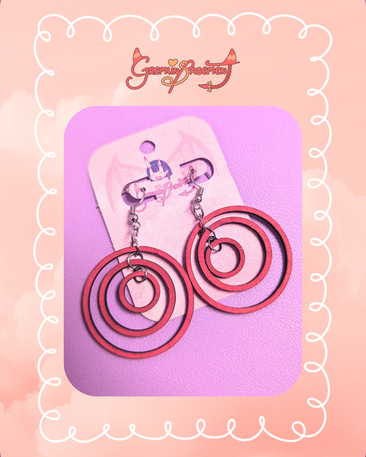 Circle Wooden Earrings