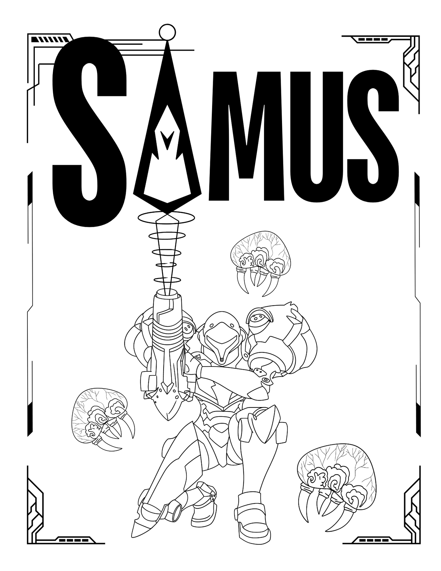 Samus Art Print (8.5x11)